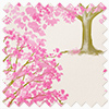 Classic Woodland, Pink Blossom - Motorised Roman Blind